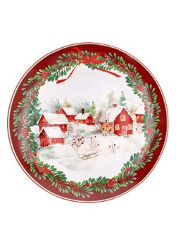 Tognana Podtalerz "Christmas Land" w kolorze biało-czerwonym - Ø 30 cm ze sklepu Limango Polska w kategorii Naczynia - zdjęcie 188166055