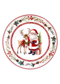 Tognana Podtalerz "Santa Claus" w kolorze czerwono-zielono-białym - Ø 30 cm ze sklepu Limango Polska w kategorii Naczynia - zdjęcie 188166059