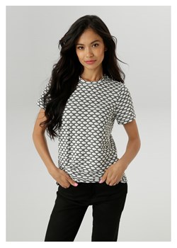 Aniston Koszulka w kolorze antracytowo-białym ze sklepu Limango Polska w kategorii Bluzki damskie - zdjęcie 188166138