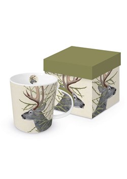 ppd Kubek jumbo "Amadeus" w kolorze beżowo-szaro-zielonym - 400 ml ze sklepu Limango Polska w kategorii Dzbanki i zaparzacze - zdjęcie 188166569