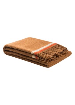 Lanerossi Wełniany koc "Shanti" w kolorze jasnobrązowym - 180 x 130 cm ze sklepu Limango Polska w kategorii Tekstylia - zdjęcie 188167977