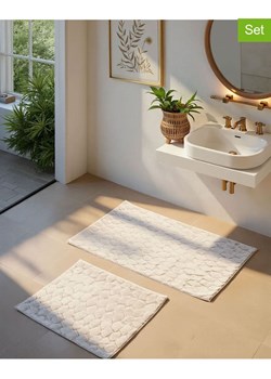 Elizabed Dywaniki łazienkowe (2 szt.) "Rabbit" w kolorze kremowym ze sklepu Limango Polska w kategorii Akcesoria łazienkowe - zdjęcie 188168118