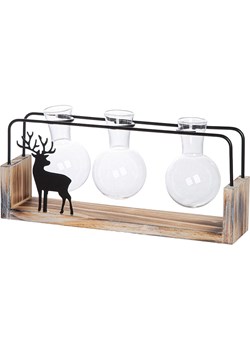 GILDE Wazon "Black Deer" w kolorze beżowo-czarnym - 22,5 x 10,5 x 5 cm ze sklepu Limango Polska w kategorii Wazony - zdjęcie 188168189