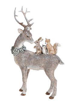 G. Wurm Figurka dekoracyjna "Deer" w kolorze beżowym - 16 x 26 x 5 cm ze sklepu Limango Polska w kategorii Dekoracje - zdjęcie 188168365