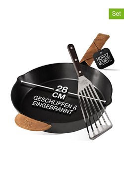 Moritz &amp; Moritz 3-częściowy zestaw w kolorze czarno-jasnobrązowym ze sklepu Limango Polska w kategorii Garnki - zdjęcie 188168575