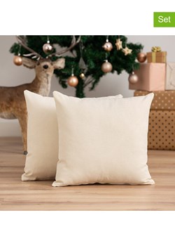 GAMUSI Poszewki (2 szt.) "Lights" w kolorze kremowym na poduszkę ze sklepu Limango Polska w kategorii Poduszki dekoracyjne - zdjęcie 188168827