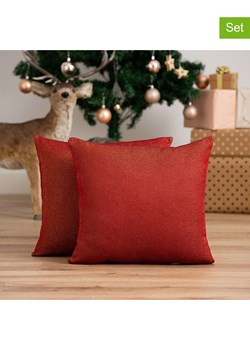 GAMUSI Poszewki (2 szt.) "Lights" w kolorze czerwonym na poduszkę ze sklepu Limango Polska w kategorii Poduszki dekoracyjne - zdjęcie 188168829