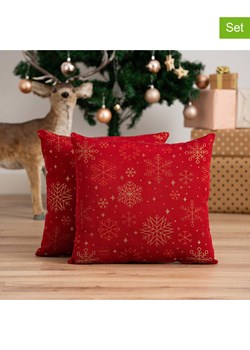 GAMUSI Poszewki (2 szt.) "Sparkle" w kolorze czerwonym na poduszkę ze sklepu Limango Polska w kategorii Poduszki dekoracyjne - zdjęcie 188168837