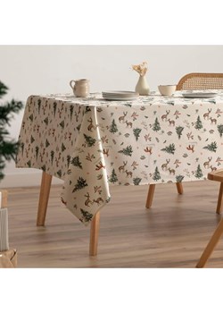 GAMUSI Obrus "Snowpine" w kolorze beżowo-zielonym ze sklepu Limango Polska w kategorii Obrusy i bieżniki - zdjęcie 188168875