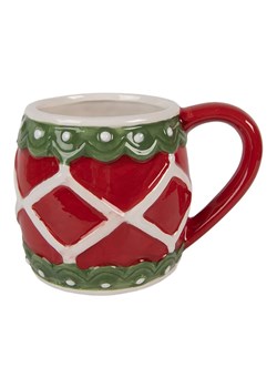 Clayre &amp; Eef Kubek w kolorze czerwono-zielonym - 375 ml ze sklepu Limango Polska w kategorii Naczynia - zdjęcie 188169408