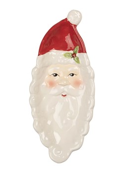 Clayre &amp; Eef Miska dekoracyjna w kolorze biało-czerwonym - 25 x 11 cm ze sklepu Limango Polska w kategorii Naczynia - zdjęcie 188169465