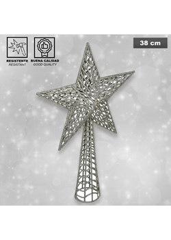 WellHome Czubek w kolorze srebrnym na choinkę - wys. 38 cm ze sklepu Limango Polska w kategorii Dekoracje bożonarodzeniowe - zdjęcie 188170168