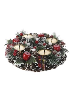 WellHome Wieniec adwentowy w kolorze zielonym - Ø 27 cm ze sklepu Limango Polska w kategorii Dekoracje - zdjęcie 188170225