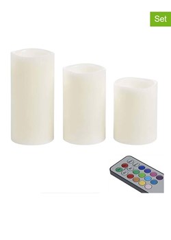 WellHome Świece LED (3 szt.) w kolorze białym ze sklepu Limango Polska w kategorii Świece i dyfuzory - zdjęcie 188170356