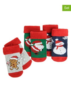 COOL CLUB Skarpety (3 pary) w kolorze szaro-zielono-granatowo-czerwonym ze sklepu Limango Polska w kategorii Skarpetki dziecięce - zdjęcie 188170739