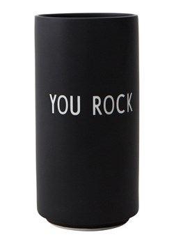 Design Letters Wazon "You Rock" w kolorze czarnym - wys. 11 x Ø 5,5 cm ze sklepu Limango Polska w kategorii Wazony - zdjęcie 188171067