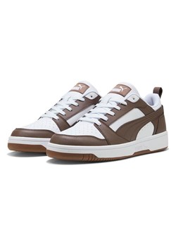Puma Sneakersy "Rebound v6" w kolorze biało-brązowym ze sklepu Limango Polska w kategorii Buty sportowe damskie - zdjęcie 188171336