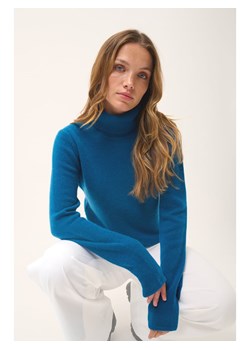 Just Cashmere Kaszmirowy golf "June" w kolorze niebieskim ze sklepu Limango Polska w kategorii Swetry damskie - zdjęcie 188172406