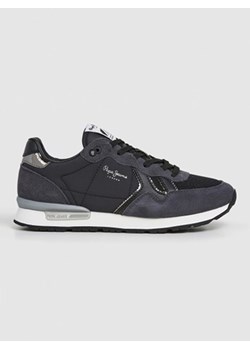 Pepe Jeans FOOTWEAR Sneakersy "Brit Mirror" w kolorze granatowym ze sklepu Limango Polska w kategorii Buty sportowe damskie - zdjęcie 188173178
