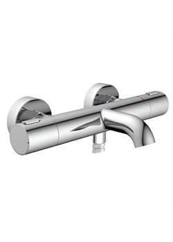 Schütte Termostatyczna bateria wannowa "Monza" w kolorze srebrnym ze sklepu Limango Polska w kategorii Akcesoria łazienkowe - zdjęcie 188173527