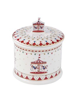 Easy Life Pojemnik w kolorze biało-czerwonym - wys. 16,5 x Ø 14 cm ze sklepu Limango Polska w kategorii Pojemniki kuchenne - zdjęcie 188174207