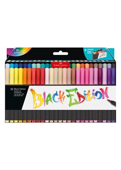 Faber-Castell Flamastry (50 szt.) "Black Edition" ze sklepu Limango Polska w kategorii Akcesoria biurowe - zdjęcie 188175568