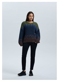 LUHTA Sweter "Heikka" w kolorze granatowo-oliwkowym ze sklepu Limango Polska w kategorii Swetry damskie - zdjęcie 188175608