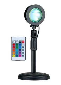 GRUNDIG Lampa projekcyjna "Zachód słońca" w kolorze czarnym - wys. 38 cm ze sklepu Limango Polska w kategorii Oświetlenie - zdjęcie 188176647
