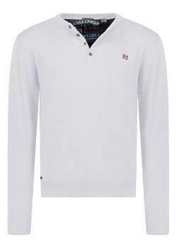 Geographical Norway Sweter "Fraser" w kolorze jasnoszarym ze sklepu Limango Polska w kategorii Swetry męskie - zdjęcie 188178445