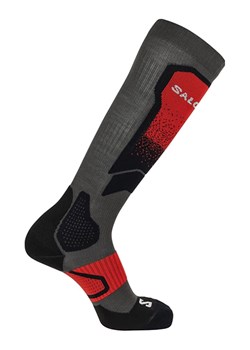 SALOMON Skarpety narciarskie "S/S/MAX" w kolorze czarno-czerwonym ze sklepu Limango Polska w kategorii Skarpetki męskie - zdjęcie 188178907