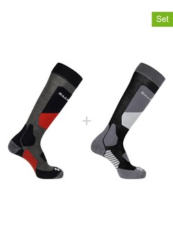 SALOMON Skarpety narciarskie (2 pary) "Access" w kolorze szaro-czarnym ze sklepu Limango Polska w kategorii Skarpetki męskie - zdjęcie 188178916
