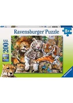 Ravensburger 200-częściowe puzzle "Cuddly big cat" - 8+ ze sklepu Limango Polska w kategorii Puzzle - zdjęcie 188179245