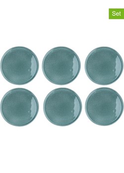 Björn Talerze obiadowe (6 szt.) "Magma" w kolorze błękitnym - Ø 27 cm ze sklepu Limango Polska w kategorii Naczynia - zdjęcie 188185036