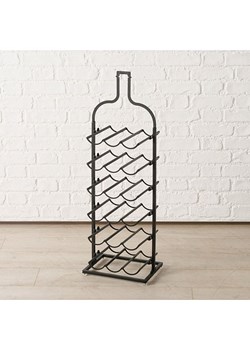 Boltze Stojak "Botella" w kolorze czarnym na butelki wina - 22 x 19 cm ze sklepu Limango Polska w kategorii Regały i witryny - zdjęcie 188186999