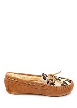 ISLAND BOOT Skórzane mokasyny "Eowyn" w kolorze jasnobrązowym ze sklepu Limango Polska w kategorii Mokasyny damskie - zdjęcie 188187329