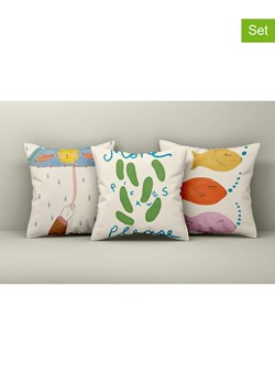 Wallity Poszewki (3 szt.) w kolorze kremowym ze wzorem na poduszkę ze sklepu Limango Polska w kategorii Poduszki dekoracyjne - zdjęcie 188188858