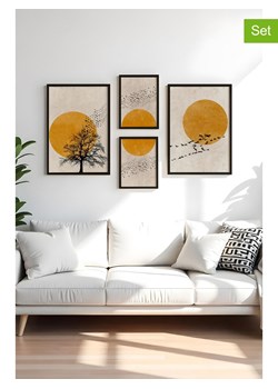 Wallity Druki artystyczne (4 szt.) w ramce ze sklepu Limango Polska w kategorii Obrazy - zdjęcie 188188996