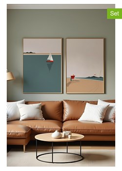 Wallity Druki artystyczne (2 szt.) w ramce - 70 x 50 cm ze sklepu Limango Polska w kategorii Obrazy - zdjęcie 188188997