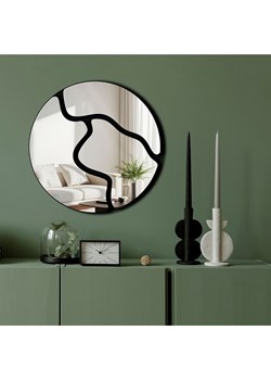 Wallity Lustro w kolorze czarnym - Ø 48 cm ze sklepu Limango Polska w kategorii Lustra - zdjęcie 188189116