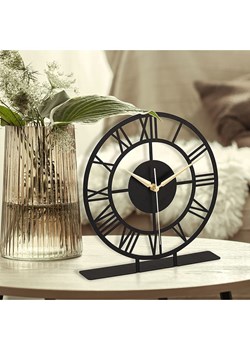 ABERTO DESIGN Zegar stojący "Roman" w kolorze czarnym - Ø 25 cm ze sklepu Limango Polska w kategorii Dekoracje - zdjęcie 188189168