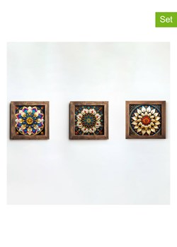 Wallity Druki artystyczne (3 szt.) w ramce - 15 x 15 cm ze sklepu Limango Polska w kategorii Obrazy - zdjęcie 188189246