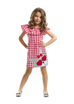 Denokids Sukienka w kolorze czerwono-białym ze sklepu Limango Polska w kategorii Sukienki dziewczęce - zdjęcie 188189389