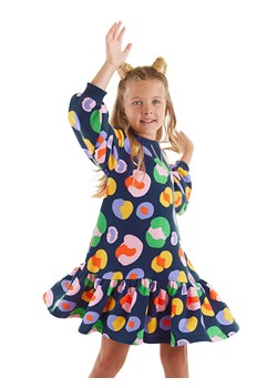 Denokids Sukienka "Flowers Girl" w kolorze granatowym ze sklepu Limango Polska w kategorii Sukienki dziewczęce - zdjęcie 188191128