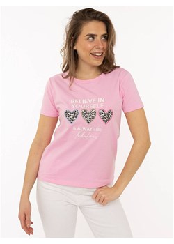Zwillingsherz Koszulka "Always Believe" w kolorze jasnoróżowym ze sklepu Limango Polska w kategorii Bluzki damskie - zdjęcie 188192719