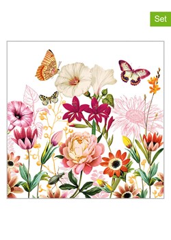 ppd Serwetki (40 szt.) "Illusion" w kolorze białym ze wzorem ze sklepu Limango Polska w kategorii Akcesoria kuchenne - zdjęcie 188194857