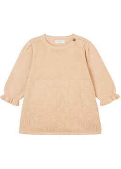 Noppies Sukienka dzianinowa "Fasnia" w kolorze beżowym ze sklepu Limango Polska w kategorii Sukienki niemowlęce - zdjęcie 188195177