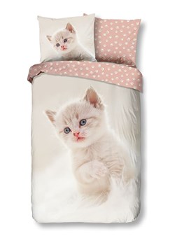 Good Morning Komplet pościeli "Catty" w kolorze kremowo-jasnoróżowym ze sklepu Limango Polska w kategorii Pościel dziecięca - zdjęcie 188196967