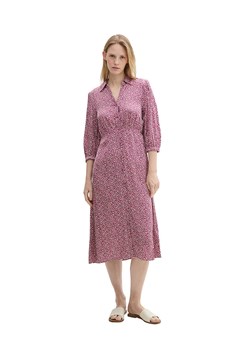 Tom Tailor Sukienka koszulowa w kolorze różowo-białym ze sklepu Limango Polska w kategorii Sukienki - zdjęcie 188198235