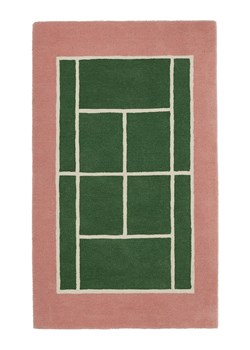 OYOY mini Dywan "Tennis" w kolorze zielono-jasnoróżowym - 150 x 88 cm ze sklepu Limango Polska w kategorii Tekstylia dziecięce - zdjęcie 188198938