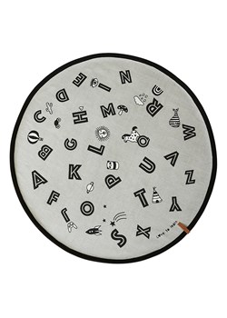 OYOY mini Dywan "The Alphabet" w kolorze jasnoszarym - Ø 120 cm ze sklepu Limango Polska w kategorii Tekstylia dziecięce - zdjęcie 188199128